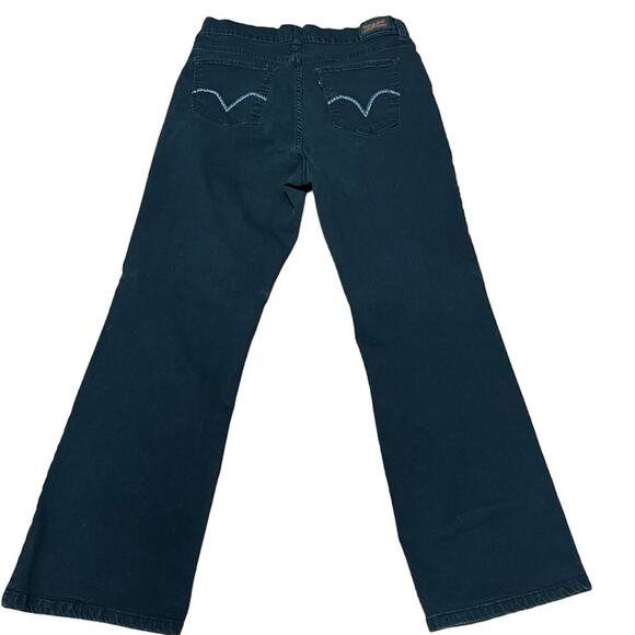 Levi’s Perfectly Slimming 512 Boot Cut Black Jeans 12 Short 28” inseam - Picture 13 of 14